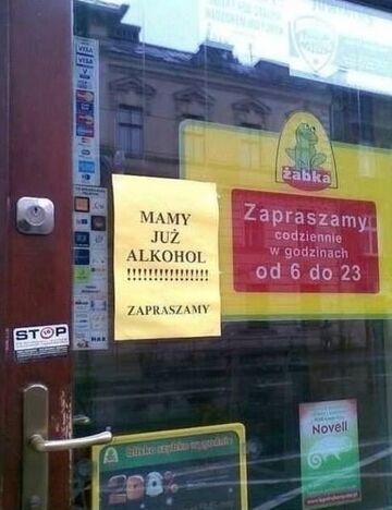 MAMY JUŻ ALKOHOL! ZAPRASZAMY - ŻABKA