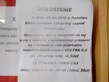 Zakręcanie sygnału telewizyjnego
