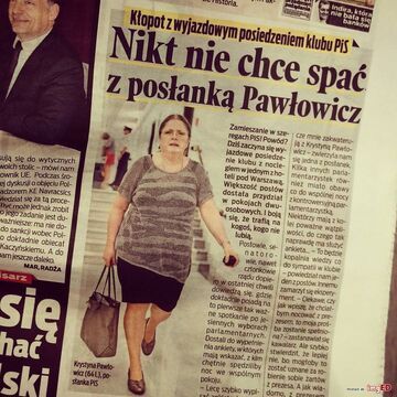 "Nikt nie chce spać z posłanką Pawłowicz"