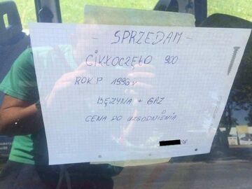 "Sprzedam Cikłoczęto 900"
