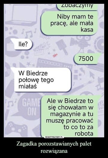 Zagadka palet w Biedronce rozwiązana