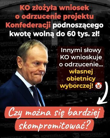 KO wnioskuje o odrzucenie... własnej obietnicy wyborczej!