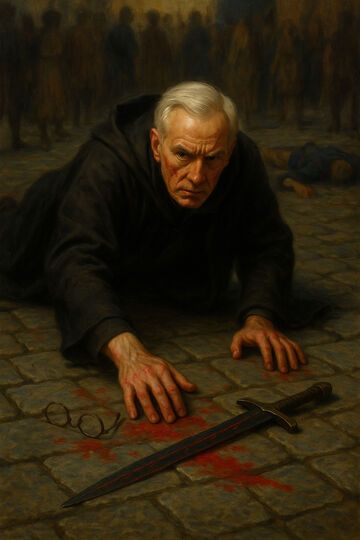 Ilustracja nr 2 do ósmej części opowiadania o królewnie.