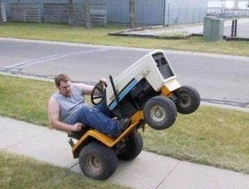 Kosiarka na dwóch kołach