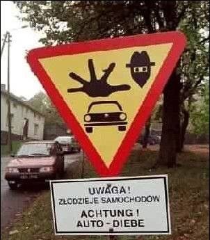 UWAGA! ZŁODZIEJE SAMOCHODZÓW