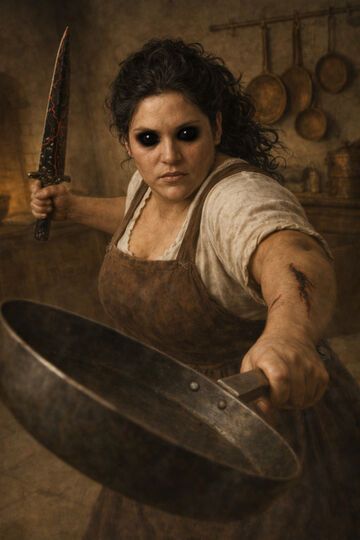 Ilustracja nr 5 do dziesiątej części opowiadania o królewnie.