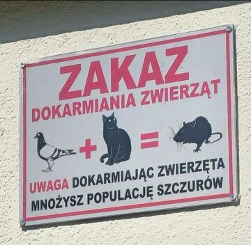 Zakaz dokarmiania zwierząt