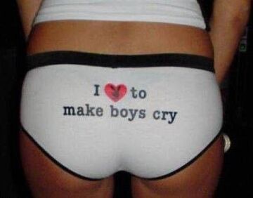 I love to make boys cry