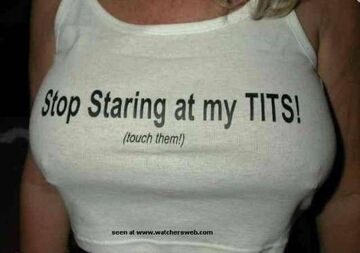 Stop Staring at my TITS!