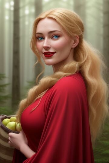 O dziewczynie w czerwonym kapturku