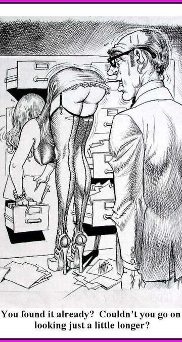 Z życia biurowego (rysunkowo -miniaturkowo)