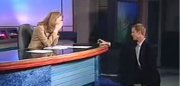 Prezenter pogody oświadczył się dziennikarce sportowej na antenie