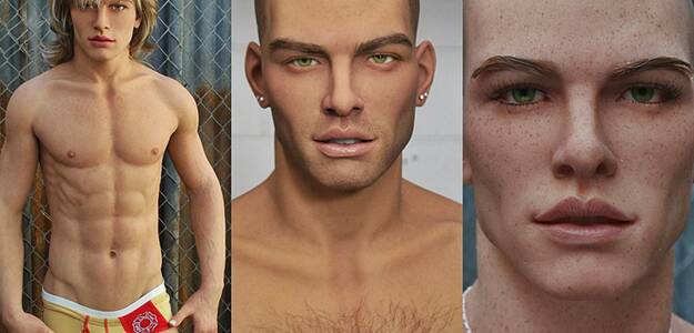 Gabriel ma 175 cm wzrostu, piegi i dwa ustawienia - penis we wzwodzie i w stanie spoczynku. I jest lalką do seksu