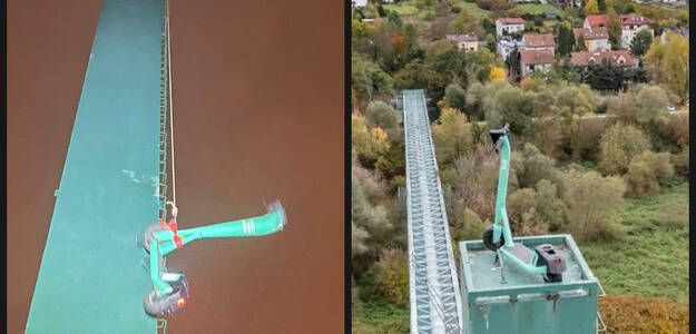 Hulajnoga na szczycie mostu w Krakowie. Internauci nie wierzą własnym oczom