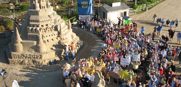 Zbudowany rekordowy zamek z piasku