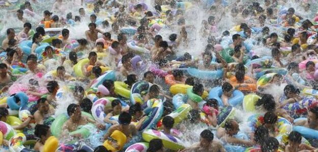 Tak się kąpią w Chinach.