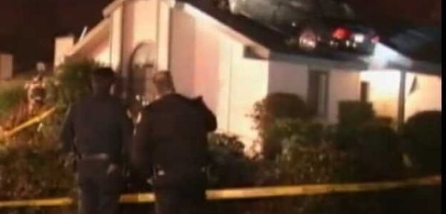 Perfekcyjnie zaparkował na dachu domu