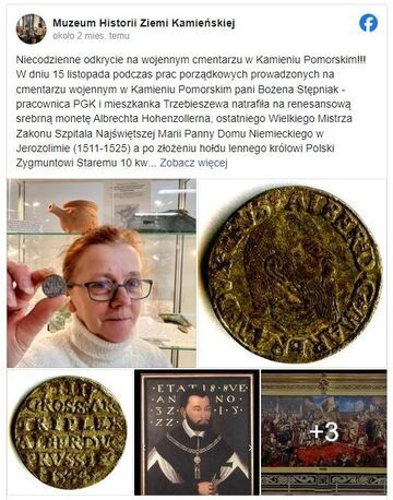 Rzadka renesansowa moneta odnaleziona w Kamieniu Pomorskim