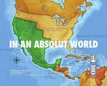 Producent wódki przeprasza za mapę z przesuniętymi granicami