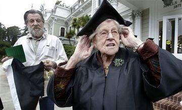 Ukończyła college w wieku... 94 lat