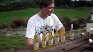 Efekt wypicia 6 małych piwek na raz