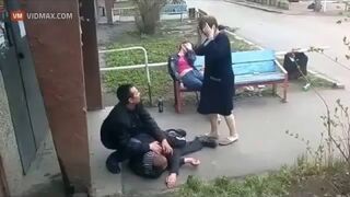 Sąsiadka dała mu nieźle popalić!