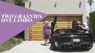Dwie babcie w Lamborghini