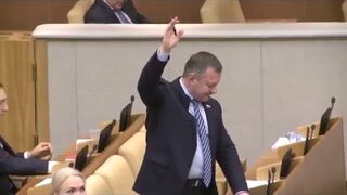 Tak się głosuje w rosyjskim parlamencie