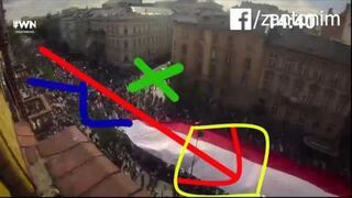 Wiadomości liczą manifestantów metodą Jacka Gmocha