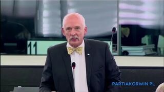 Janusz Korwin-Mikke: Ludzie muszą żyć z pracy, a nie z zasiłków