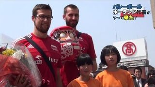 Ciepłe przyjęcie Polskich siatkarzy w Japonii (2016)