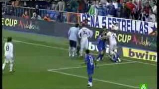 Bardzo chamski faul - Real M. vs Getafe