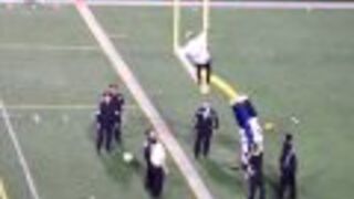 Kibic zdobywa bramkę