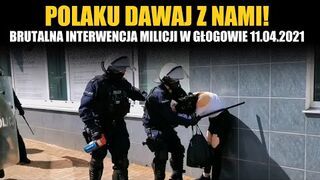 Brutalna interwencja milicjanta w Głogowie 11.04.2021