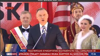 "Powitanie" Andrzeja Dudy w nowojorskiej Polonii