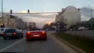 Lamerski wypadek Ferrari