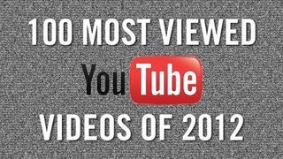 100 filmików z YouTube z największą oglądalnością 2012