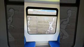 Efekt zoetrope widziany z pociągu 🏃♂️