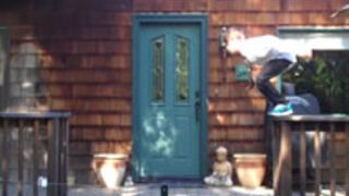 Failed Parkour Fence Jump