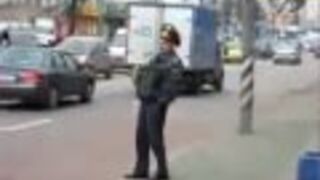 FAIL'S WORLD : DRUNK Russian Moscow policeman