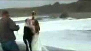 Sesja ślubna nad morzem FAIL