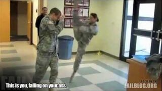 Military Kick FAIL