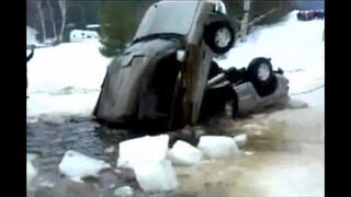 Towing a car form a lake fail
