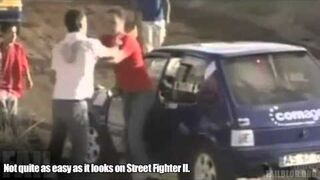 Ninja Kick on Car FAIL