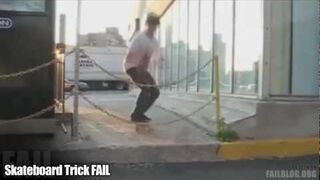 Trik na desce - FAIL