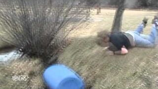 Fat Kid Fails at Bike Bail