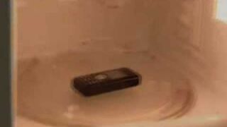 Telefon w mikrofalówce