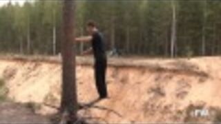Double Backflip off Tree Fail
