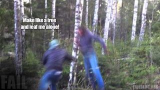 Amateur Lumberjack FAIL