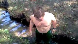 Chubby Kid Make Big Jump